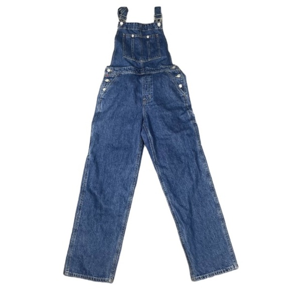 Aritzia Blue Denim Women's Overalls - Picture 7 of 16